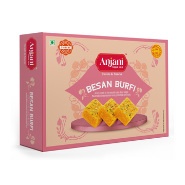 Besan Burfi (Made with Desi Ghee)
