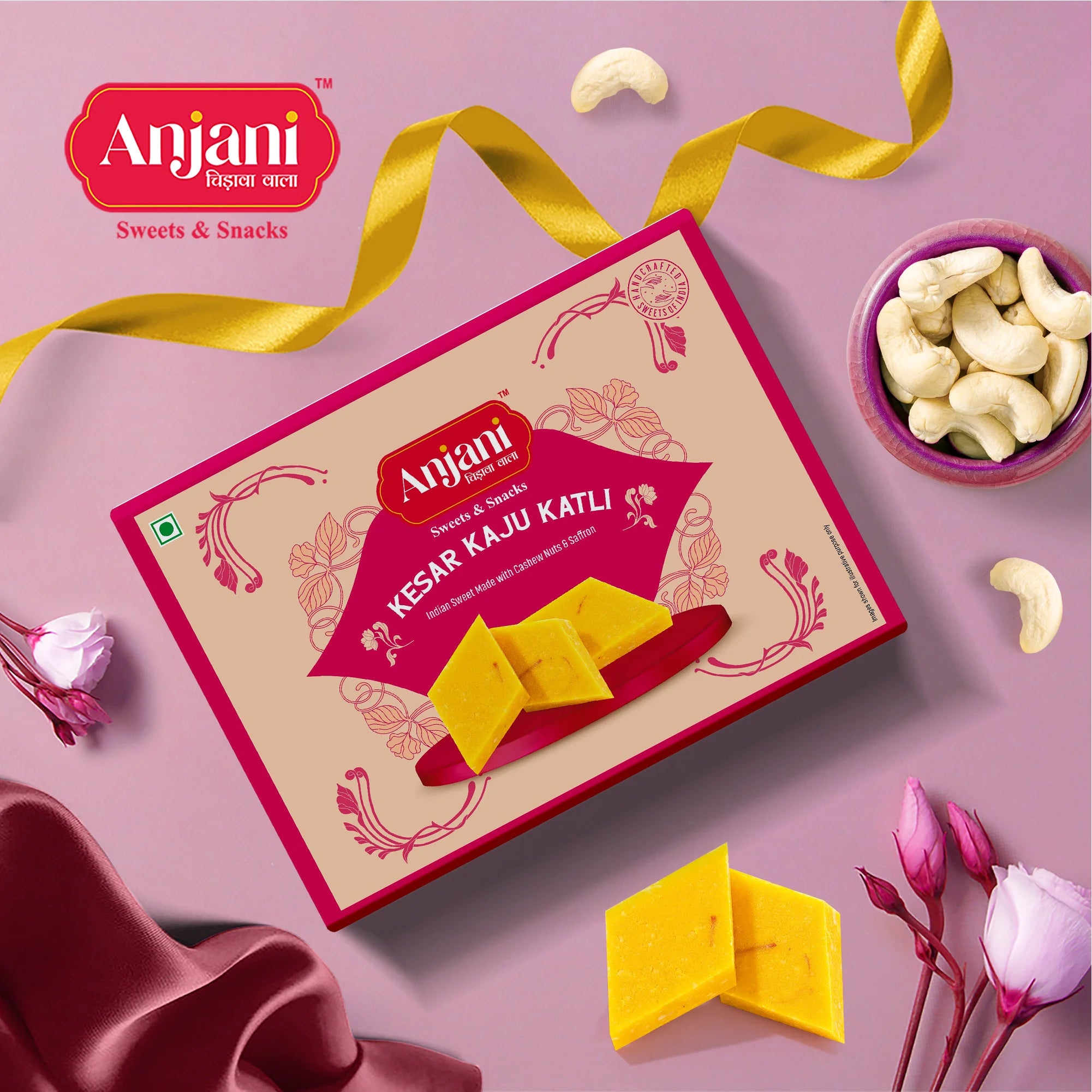 Kesar Kaju Katli/Burfi